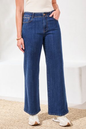 Blue Thread Brooke High Rise Wide Leg Denim Trouser-Bluedream