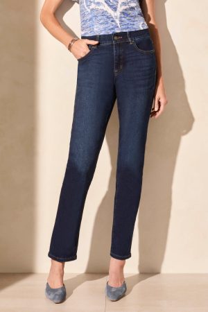 Sophia Curvy Fit Straight Leg Jeans-Deepocean