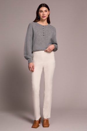 Bengaline Stretch Flatten It® Pull-On Pants-Moonstone