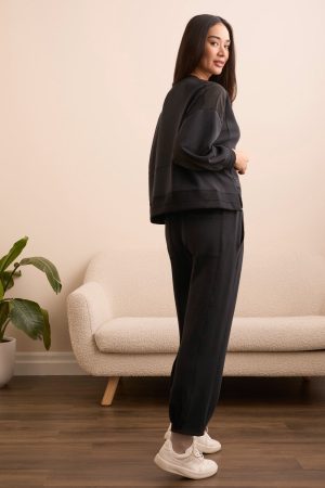 Butter Soft High Waisted Joggers-Black