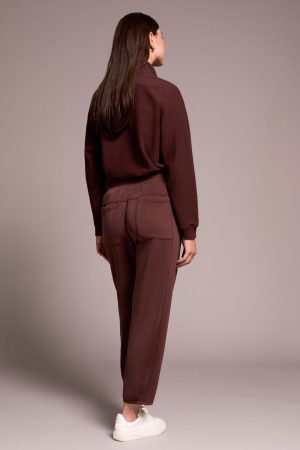 Butter Soft High Waisted Joggers-Cocoa