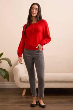 Signature Cashmere Deluxe Sweater-Crimson