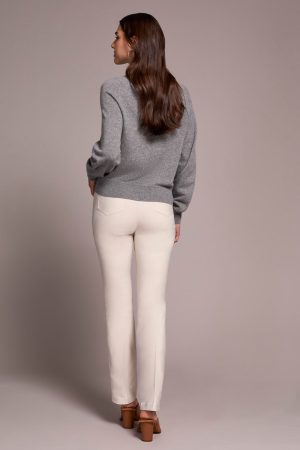 Signature Cashmere Deluxe Sweater-H charcoal