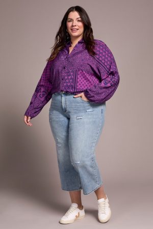 Classic Denim Audrey Girlfriend Jeans-Washedblue