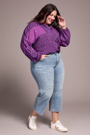 Classic Denim Audrey Girlfriend Jeans-Washedblue