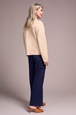 Double Knit Shawl Collar Coatigan-H latte