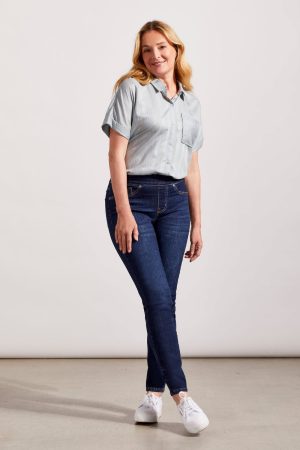 Audrey Pull-On Full Length Jegging-Deepocean