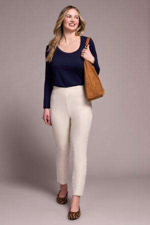 Flatten It® Pull-On Slim Leg Ankle Pants-Moonstone