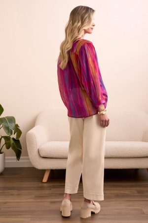 Flowy Dolman Sleeve Blouse-Tangored