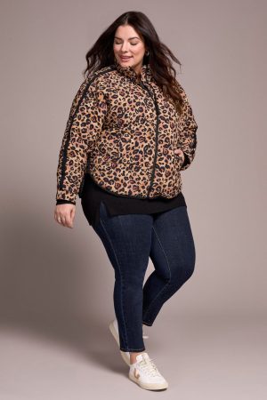 Lightweight Drop Shoulder Quilted Puffer-Biscotti