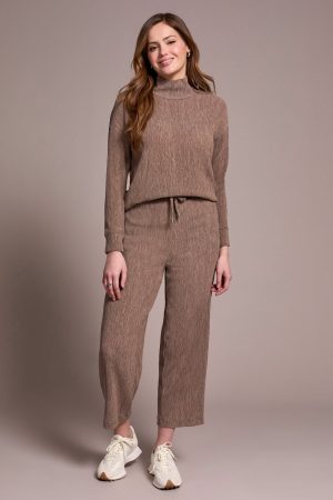 Two-Tone Crinkle Flowy Pant-Fossil