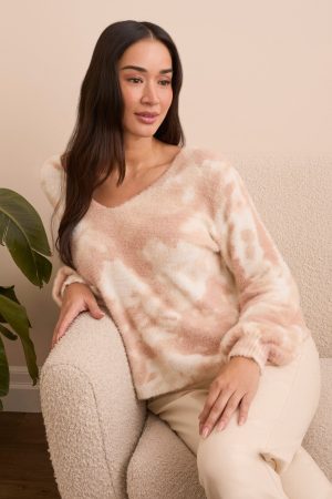 Wear 2 Ways Front To Back Sweater-Cream