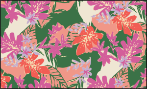 Printed Flatten It® Tummy Control Gathered Swimsuit-Cartagena